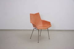 Rare Paul Mccobb Origami Armchair in salmon
