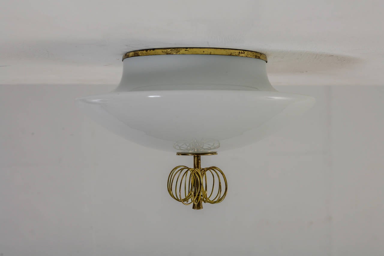 Finnish Rare Paavo Tynell ceiling lamp for Taito, Finland, 1940s For Sale
