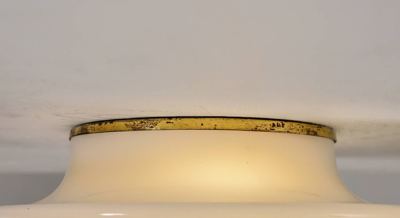 Scandinavian Modern Rare Paavo Tynell ceiling lamp for Taito, Finland, 1940s For Sale