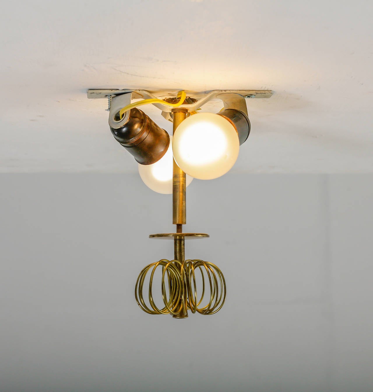 Mid-20th Century Rare Paavo Tynell ceiling lamp for Taito, Finland, 1940s For Sale