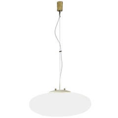 Full White Glass Stillnovo Pill Lamp, Itlay, 1960s
