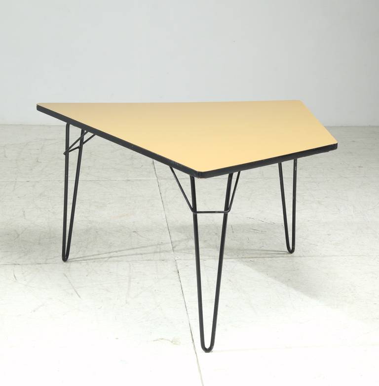 Mid-20th Century Rare F1 or Tangram Table by Willy van der Meeren for Tubax