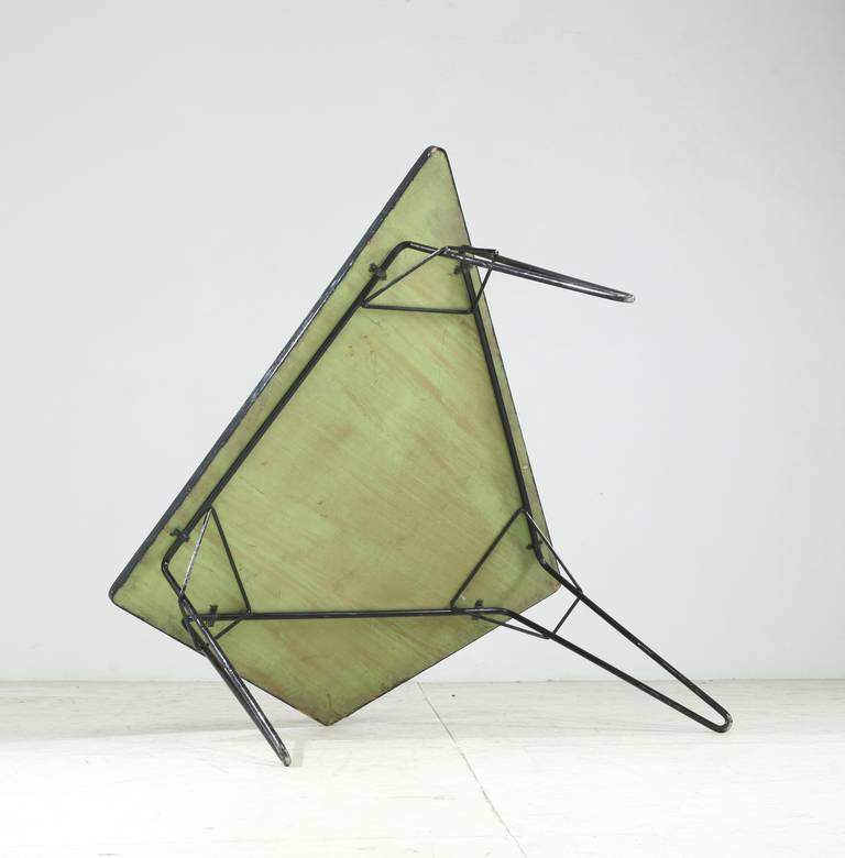 Metal Rare F1 or Tangram Table by Willy van der Meeren for Tubax