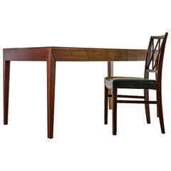 Severin Hansen Desk with Matching Chair for Haslev, Denmark, 1960s 9