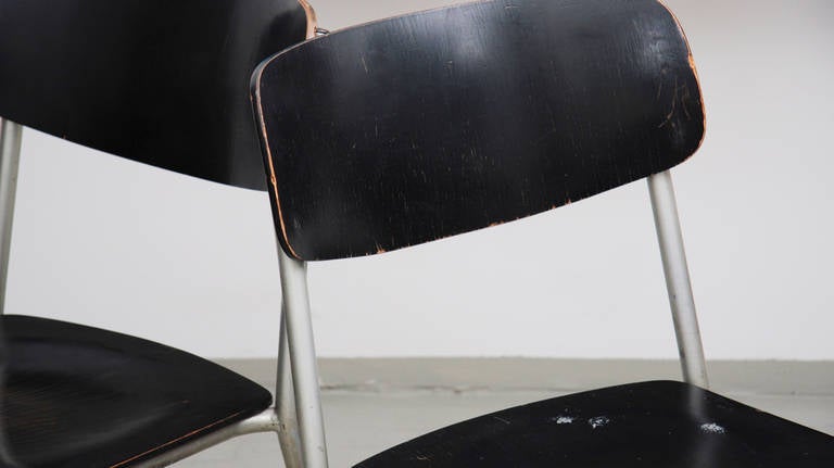 Set of Ten Eron Kramer Chairs for Ronneburger In Fair Condition For Sale In Maastricht, NL