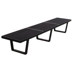 Large Early George Nelson 4492 Slat Bench For Herman Miller