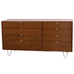 George Nelson 8 Drawer Dresser by Herman Miller in Walnut on Pin Legs