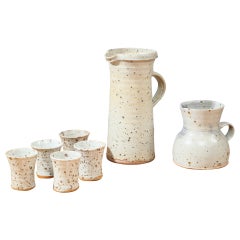 Gustave Tiffoche Ceramic Pitcher Set