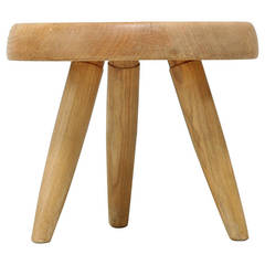Charlotte Perriand Low Stool in Ash