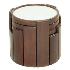 Early Set of Four Nesting Tables by Gianfranco Frattini Early Set of Four Nesting Tables by Gianfranco Frattini