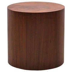 Walnut Drum Table by Milo Baughman for Thayer Coggin