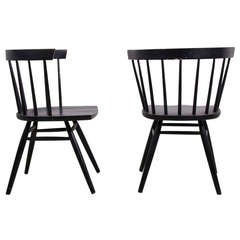 Pair of Straight Chairs by George Nakashima for Knoll