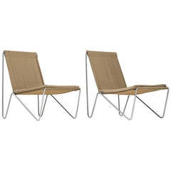Pair of Bachelor Chairs by Verner Panton with Original Fabric
