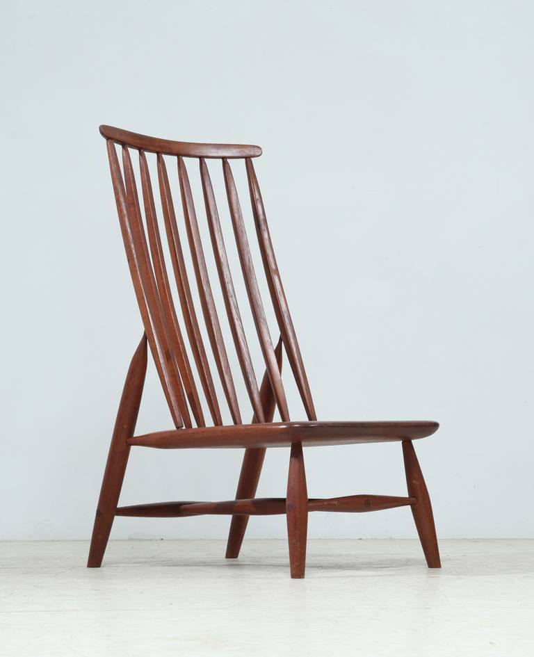 wooden high back chairs
