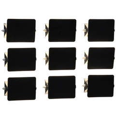 Set of 9 Charlotte Perriand CP1 appliques