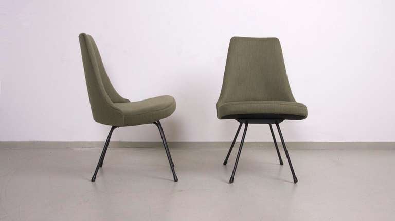 Mid-20th Century Pair of Hans Bellmann Sitwell Chairs for Strässle