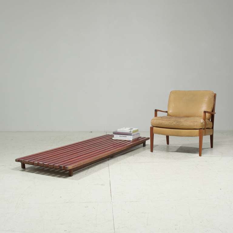 Mid-Century Modern Charlotte Perriand Low Bench Annex Coffee Table from Cansado, Mauritania