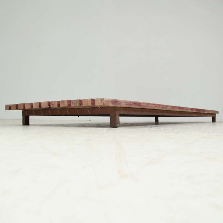 Mauritanian Charlotte Perriand Low Bench Annex Coffee Table from Cansado, Mauritania