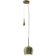 Paavo Tynell Brass Brandy Snifter Shaped Pendant Lamp