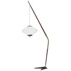 Rare Rispal Floorlamp with Metal Foot