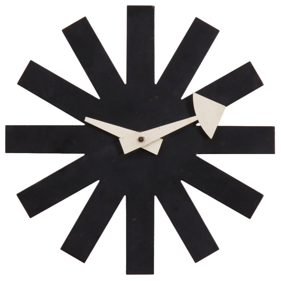 Asterisk Clock by George Nelson for Howard Miller For Sale