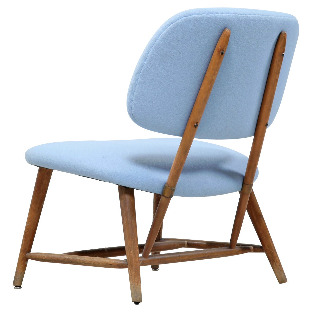 TV Chair by Alf Svensson in Powder Blue