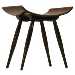 Organic Curved Wooden Stool