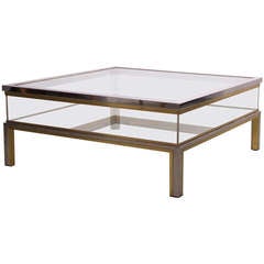 Retractable Glass Coffee Table by Romeo Rega