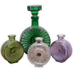 Helena Tynell Aurinkopullo Vase Set for Riihimäen Lasi Finland