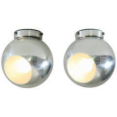 Pair of Gino Sarfatti Flush Mounts or Spot Lights. Arteluce, Italy, 1960s 8