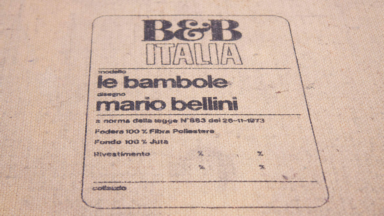 Mario Bellini Sofa Le Bambole for B&B Italia For Sale 4