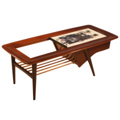 Alfred Hendrickx Sidetable In Rosewood With Ceramic Tiles