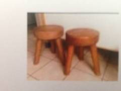 Pair of tripod stools