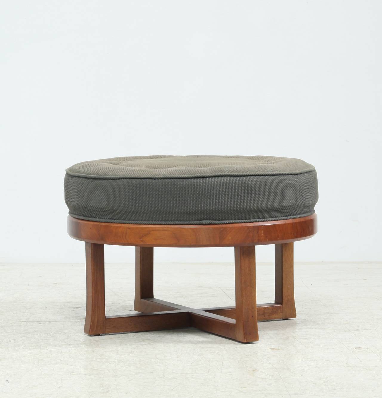 Round Stool or Ottoman by Dunbar