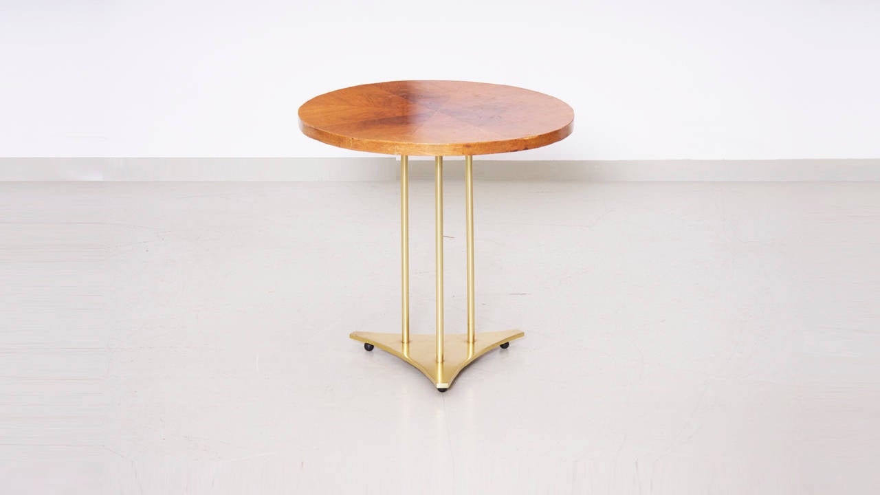Mid-Century Modern Erwin Lambeth Brass Side Table For Sale