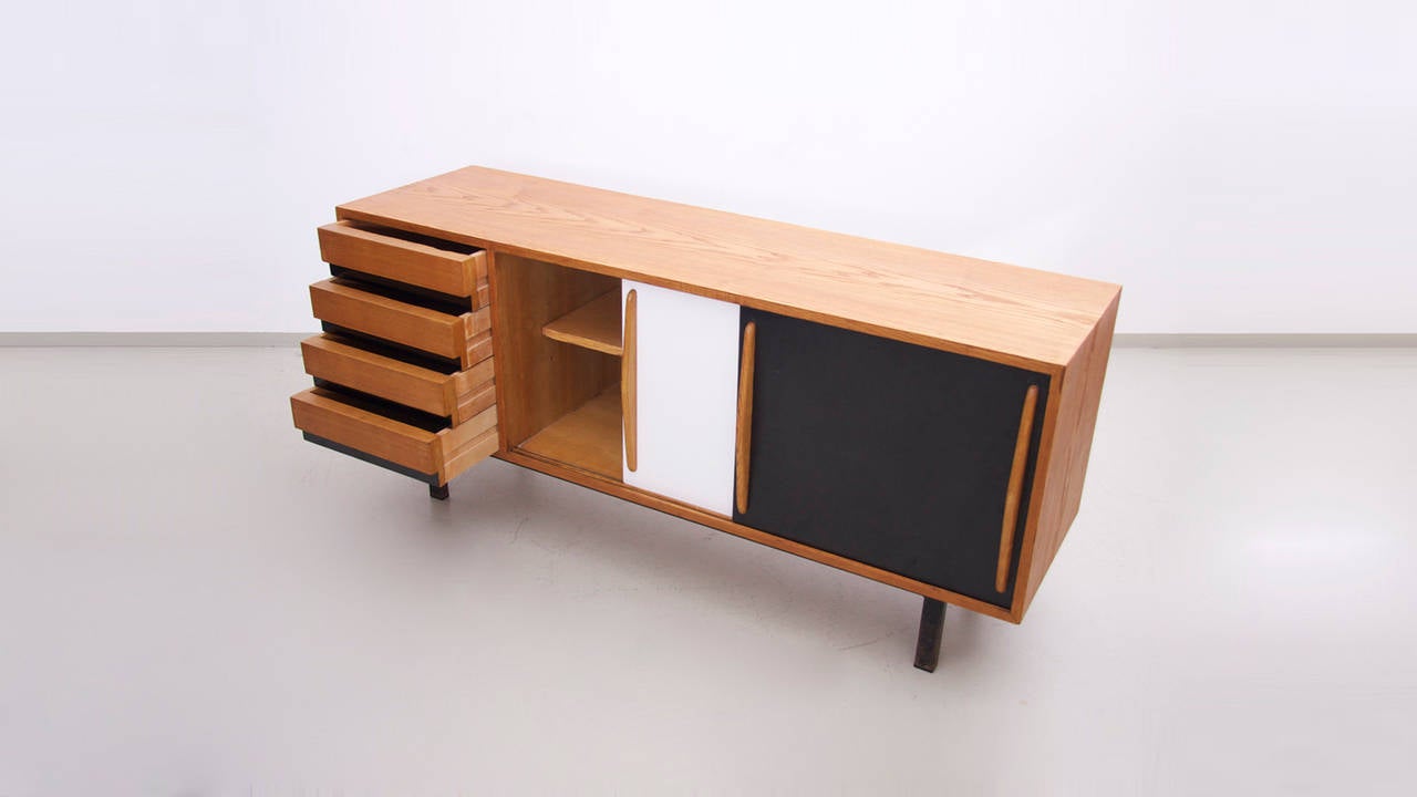 Charlotte Perriand Cansado Sideboard by Steph Simon in Ash In Excellent Condition For Sale In Maastricht, NL