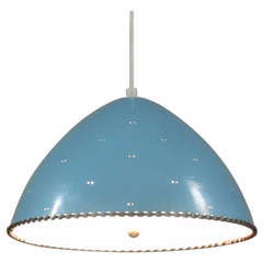 Blue Shaded Paavo Tynell Pendant with Leather String