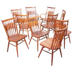 Set of Ten Kipp Stewart for Drexel "Centennial" Chairs, Pair of Armchairs