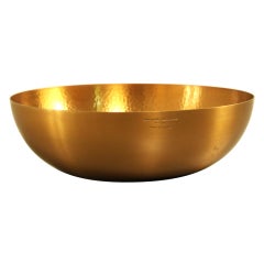 Handplated brass fruitbowl by Tapio Wirkkala for Kultakeskus Oy 3