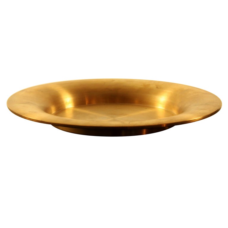 Brass Wirkkala Plate - Handmade For Sale