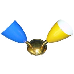 Wall Lamp Fifties Yellow And Blue