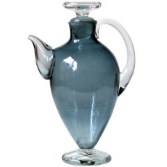 1957 Art Glass Cocktail Decanter by Wayne Husted for Blenko