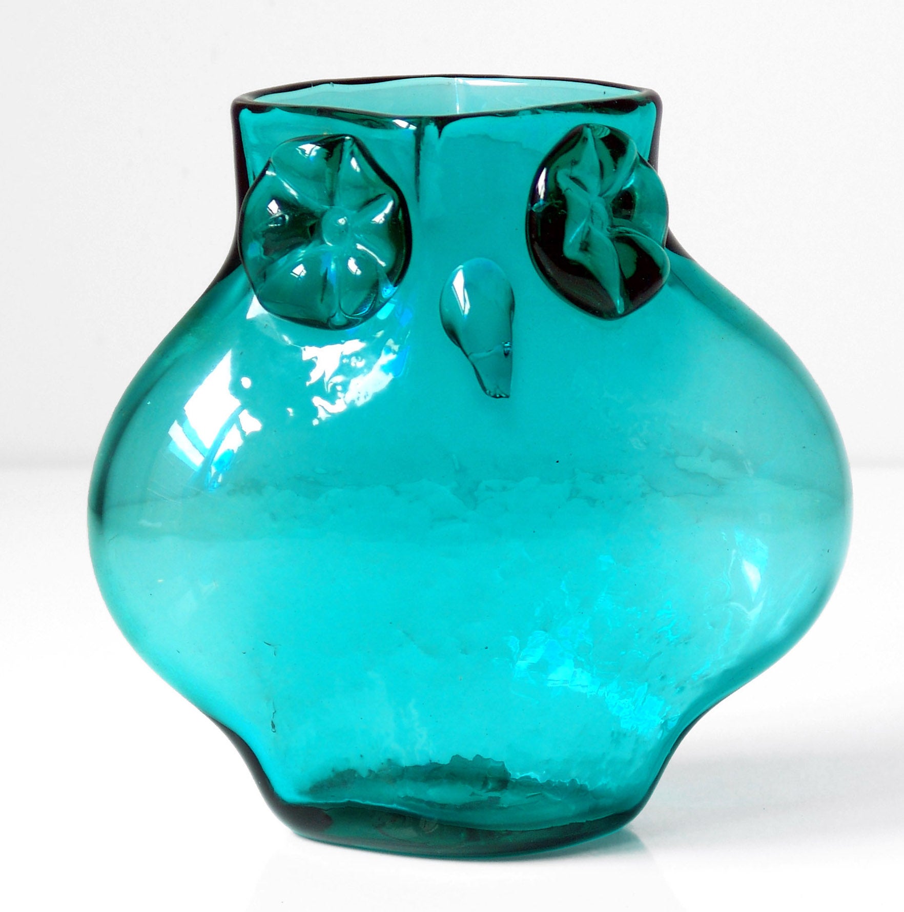 1958 Owl Vase by Wayne Husted for the Blenko Glass Company