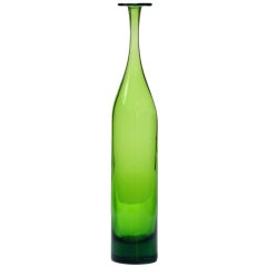 1969 Large Cylindrical Bottle Form by Joel Philip Myers for Blenko
