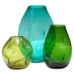 A group of  'Indent Series' vases by Winslow Anderson for Blenko