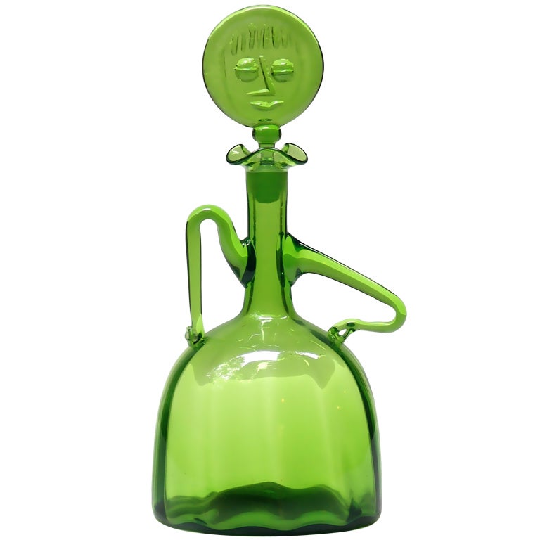 Lady Decanter by Joel Philip Myers for Blenko, 1965 For Sale