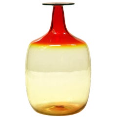 1965 Ovoid Bottle form vase by Joel Philip Myers for Blenko