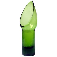 Bias Cut Vase by John Nickerson for the Blenko Glass Co.