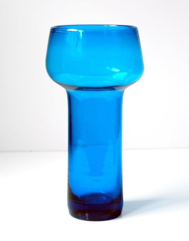 A trio of vintage Blenko glass designs in Turquoise. In Excellent Condition For Sale In New York, NY