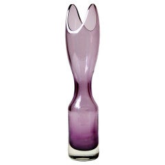 'U-Cut' vase by Wayne Husted for the Blenko Glass Co., 1959